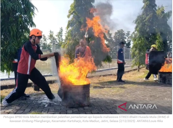 BPBD Madiun beri pelatihan penangangan bencana kepada 181 mahasiswa