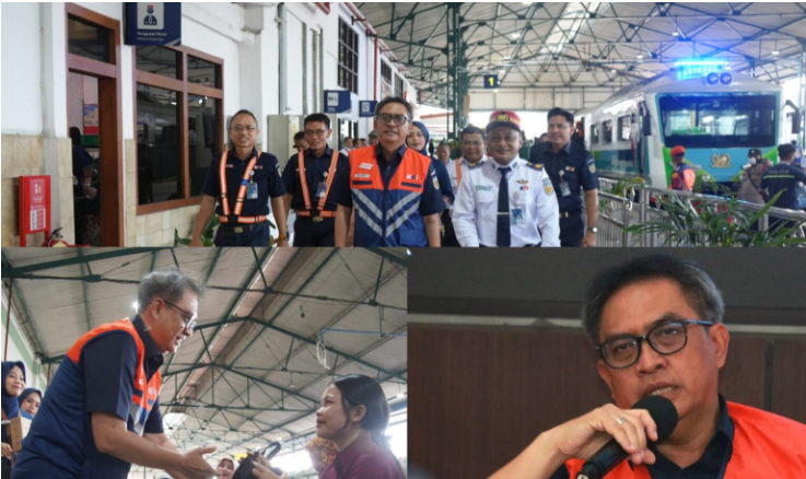 Jelang Nataru, Wadir Utama KAI Lakukan Inspeksi di Wilayah Daop 7 Madiun