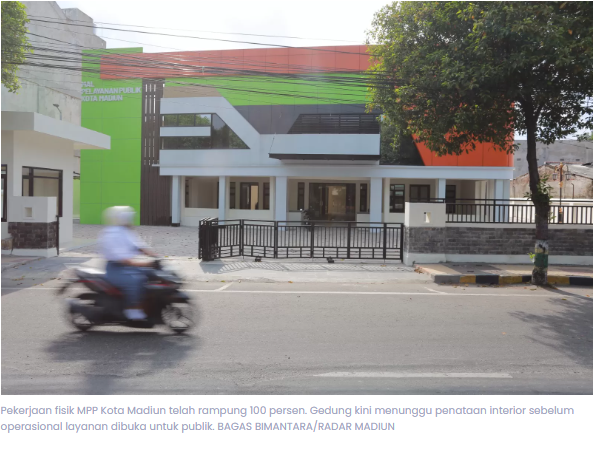 Operasional Gedung MPP Kota Madiun Tunggu Kelengkapan Interior