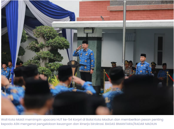 Wali Kota Maidi Ingatkan ASN Pemkot Madiun, Gaji Jangan Hanya untuk Bayar Utang