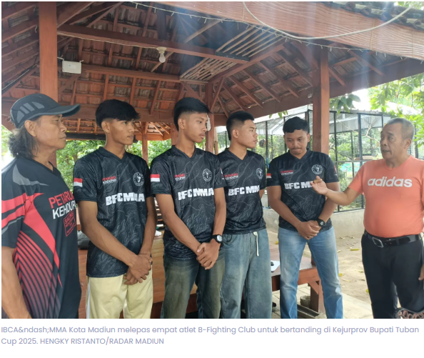 IBCA-MMA Kota Madiun Berangkatkan Empat Atlet ke Tuban, Target Bawa Pulang Medali