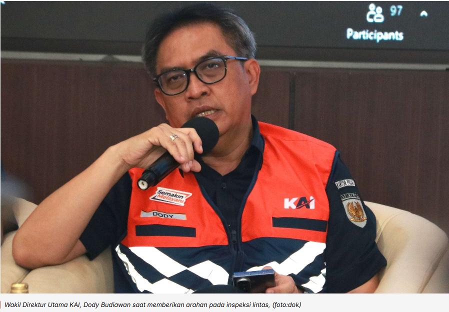 Jelang NATARU, Direksi KAI Lakukan Inspeksi Lintas di Stasiun Madiun