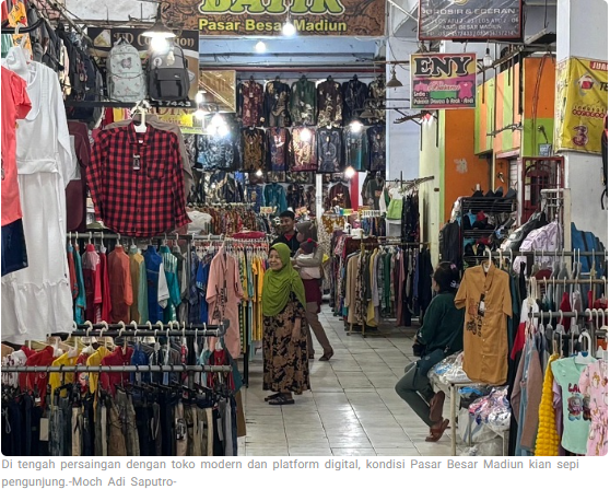 Pasar Tradisional di Kota Madiun Kian Sepi, ‘Ilang Kumandange’ Seperti Pesan Sunan Kalijaga
