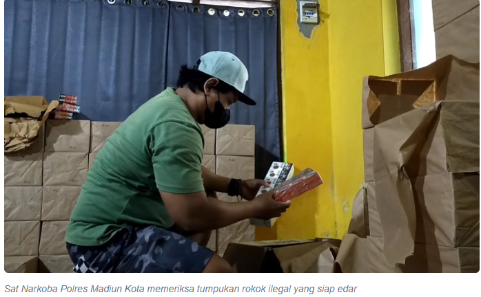Berawal dari Salah Target, Polisi Temukan Gudang Rokok Ilegal di Madiun