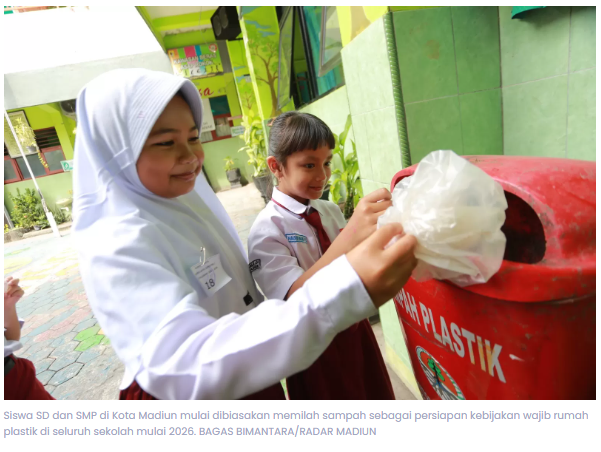 Mulai 2026, Semua Sekolah di Kota Madiun Wajib Punya Rumah Plastik