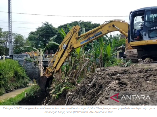 Pemkot Madiun normalisasi sejumlah sungai antisipasi banjir saat hujan
