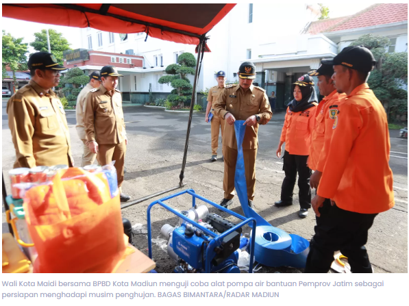 Antisipasi Banjir, Pemkot Madiun Dirikan Enam Posko Tanggap Darurat 24 Jam