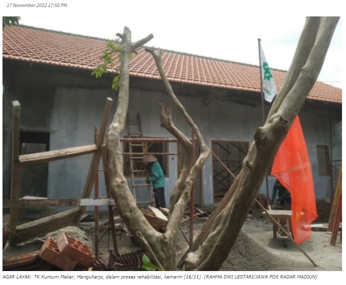 Tak Layak, Gedung TK Kuntum Mekar Direhab Total