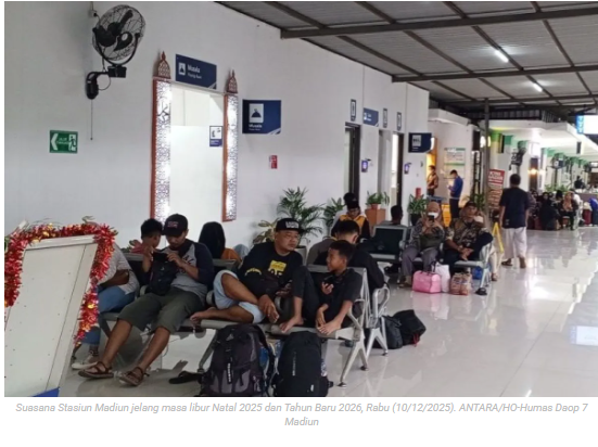Daop 7 sediakan 65.556 tiket KA jarak jauh saat libur akhir tahun