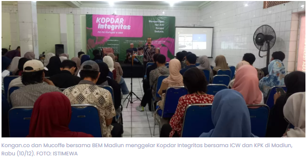 Kopdar Integritas di Madiun, Anak Muda Diajak Lawan Korupsi Mulai dari Diri Sendiri