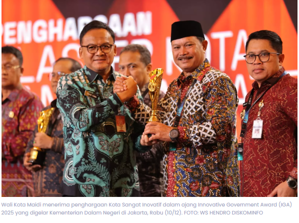 Kota Madiun Raih Predikat Kota Sangat Inovatif di IGA 2025
