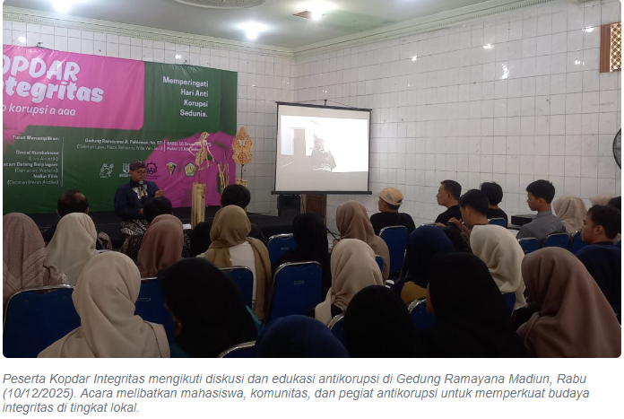 Kopdar Integritas di Madiun Gaungkan Gerakan Antikorupsi dari Kaum Muda