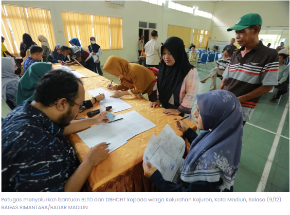 Jelang Akhir Tahun, 3.076 Warga Kota Madiun Terima Bansos Rp 600 Ribu