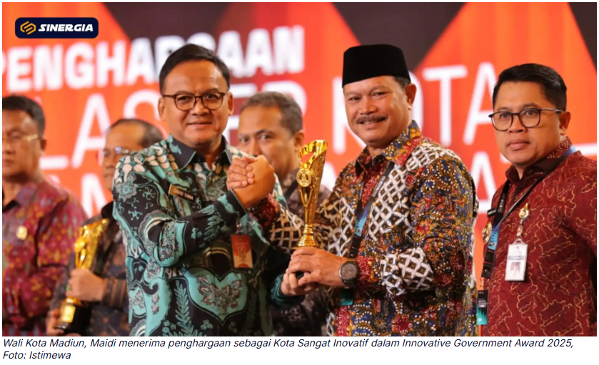Kota Madiun Sabet Kota Sangat Inovatif dalam Innovative Government Award 2025 Kemendagri