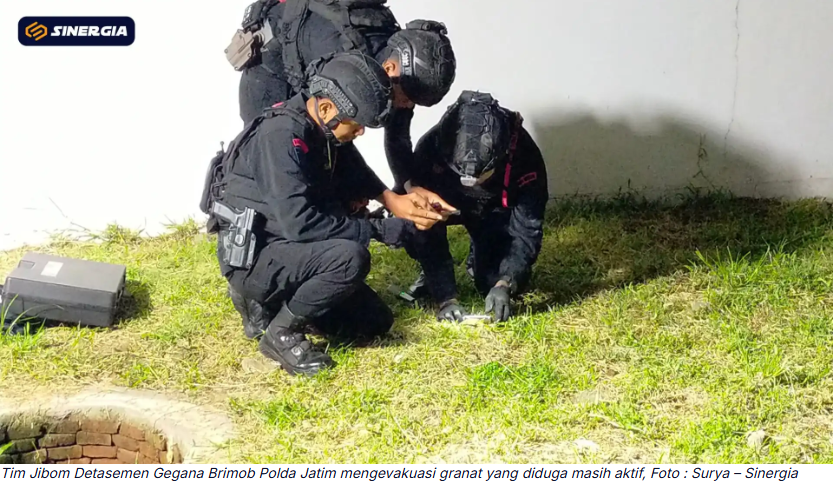 Tim Jibom Amankan Granat MK5 di Pondok Lansia Kota Madiun, Diduga Masih Aktif