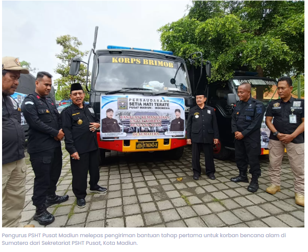 PSHT Pusat Madiun Kirim Bantuan Rp 4 Miliar Lebih untuk Korban Bencana di Sumatera