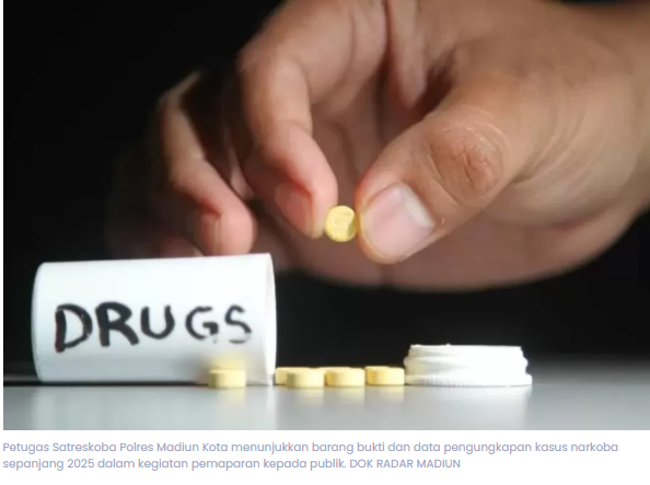 Setahun Ungkap 50 Kasus, 87 Orang Terjerat Narkoba di Madiun Kota