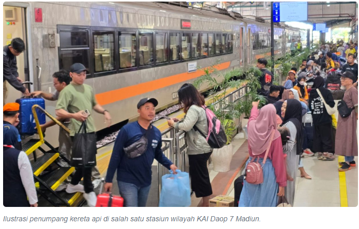 Penumpang Diproyeksi Meningkat, Tiket KA Nataru dari Daop 7 Madiun Tersisa 24 Persen