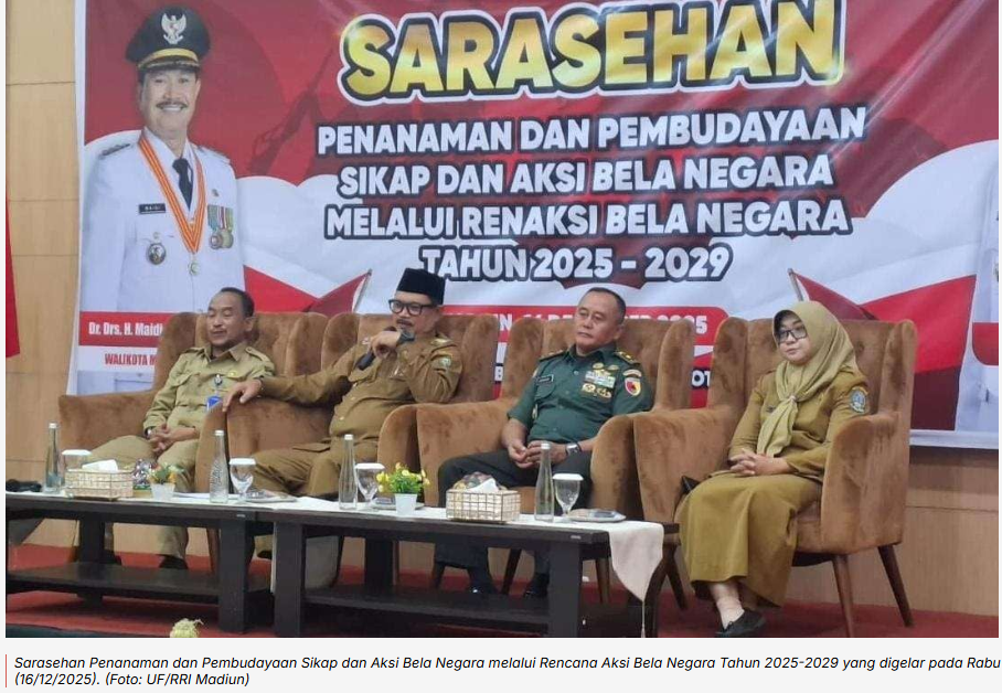 Tumbuhkan Semangat Bela Negara, Pemkot Madiun Gelar Sarasehan