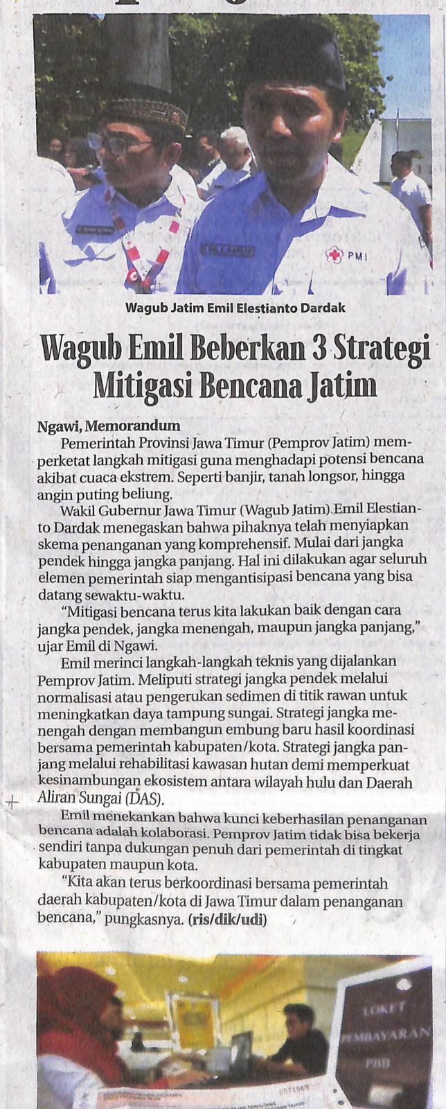 Wagub Emil Beberkan 3 Strategi Mitigasi Bencana Jatim