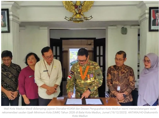 Pemkot Madiun usulkan UMK tahun 2026 naik 7,1 persen
