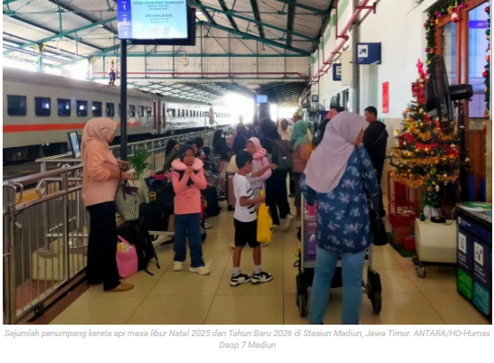 Daop 7 Madiun operasikan 108 perjalanan KA hadapi libur Nataru