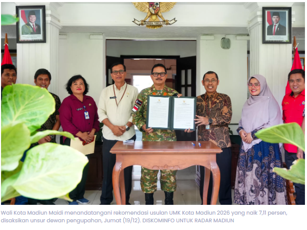 UMK Kota Madiun 2026 Diusulkan Naik Rp 172 Ribu, Tembus Rp 2,59 Juta