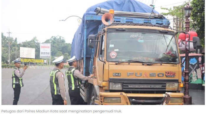 Polres Madiun Kota Pastikan Arus Lalu Lintas Lancar Selama Operasi Lilin Semeru 2025