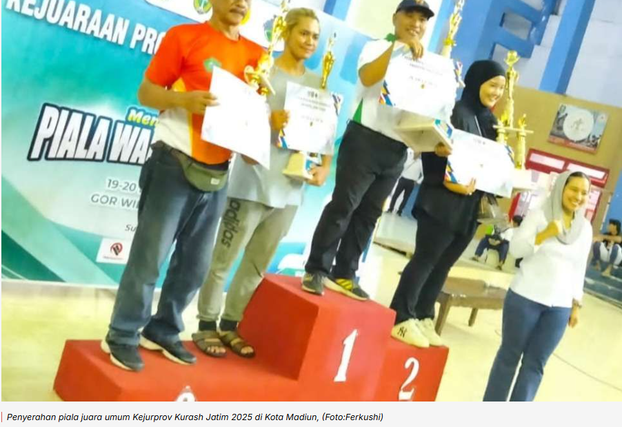 Kota Madiun Juara Umum Satu Kejurprov Kurash 2025