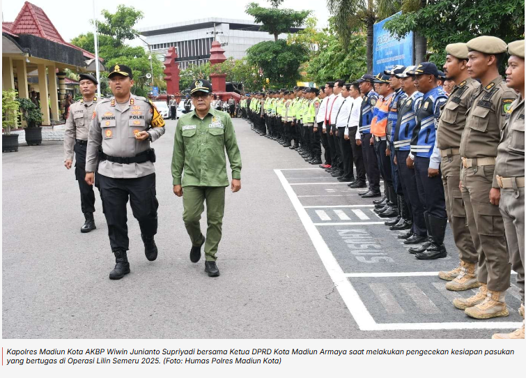 Operasi Lilin, Polres Madiun Kota Turunkan 330 Personel