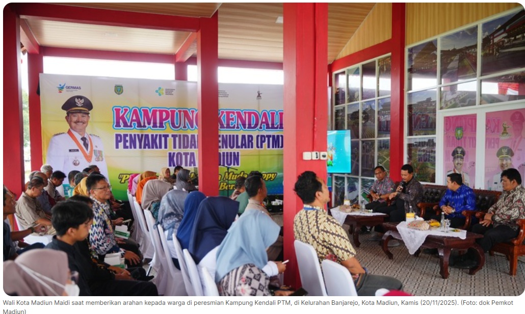 Resmikan Kampung Kendali Penyakit Tidak Menular, Wali Kota: Madiun Sehat Mendunia