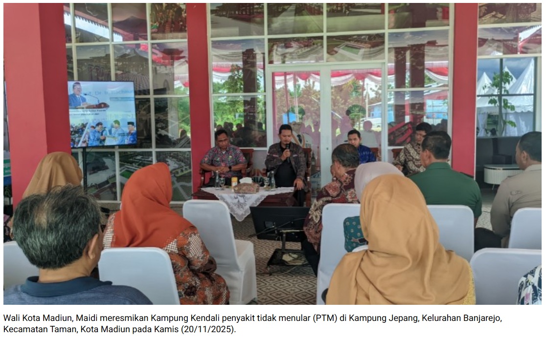 Kota Madiun Luncurkan Kampung Kendali PTM, Upaya Cegah Hipertensi dan Diabetes Lewat Pemberdayaan Warga