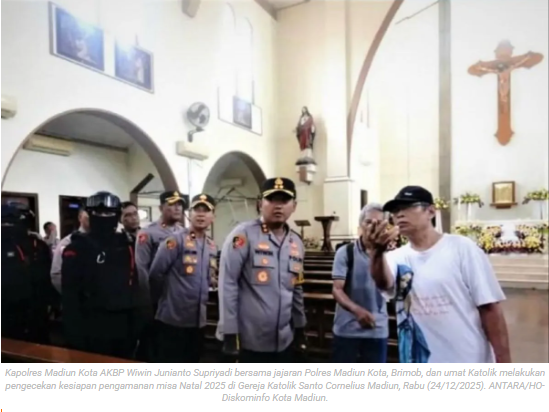 Polres Madiun siagakan 500 personel amankan Natal 2025