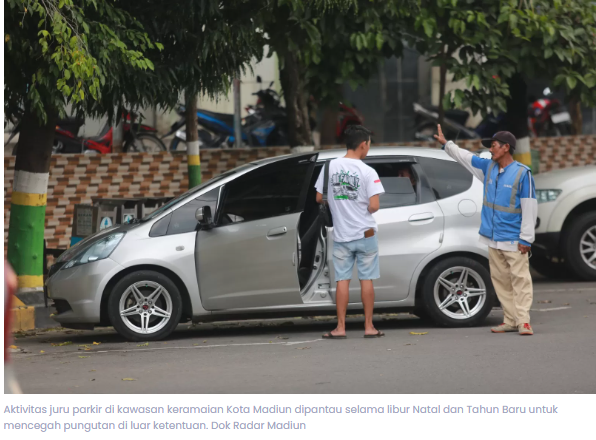 Dishub Kota Madiun Larang Jukir Naikkan Tarif Parkir Jelang Nataru