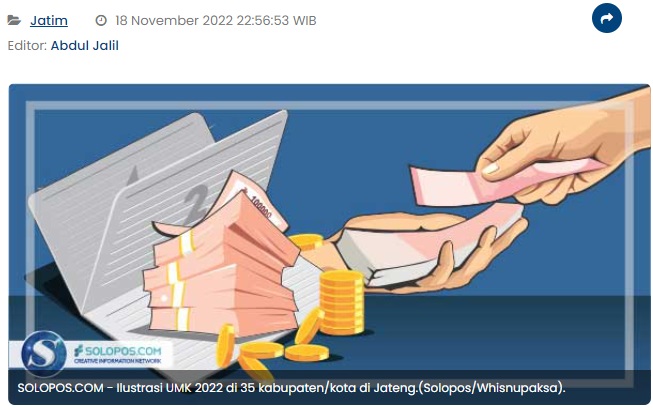 Alhamdulillah, UMK Kota Madiun 2023 Diusulkan Naik Rp2,1 Juta