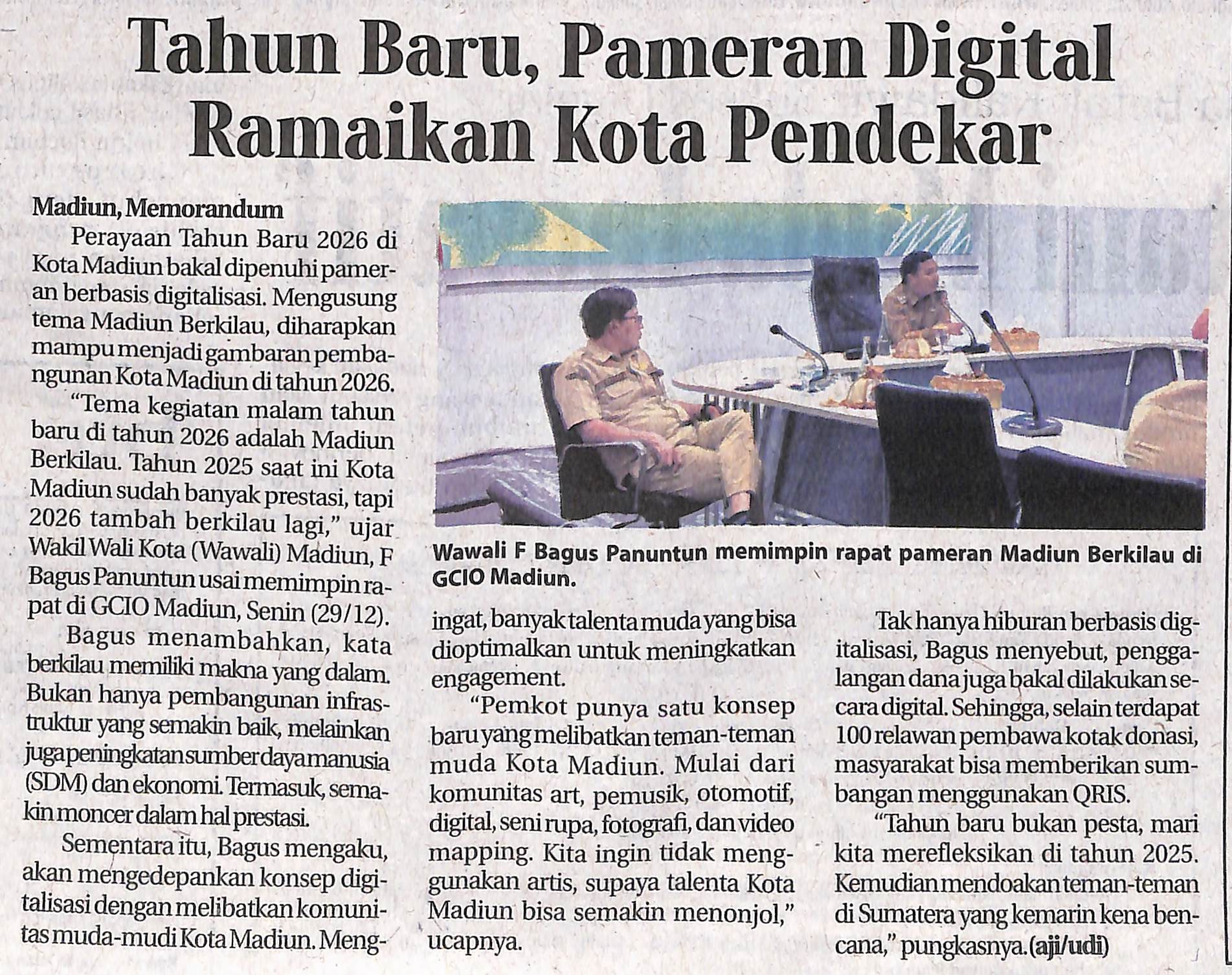 Tahun Baru, Pameran Digital Ramaikan Kota Pendekar