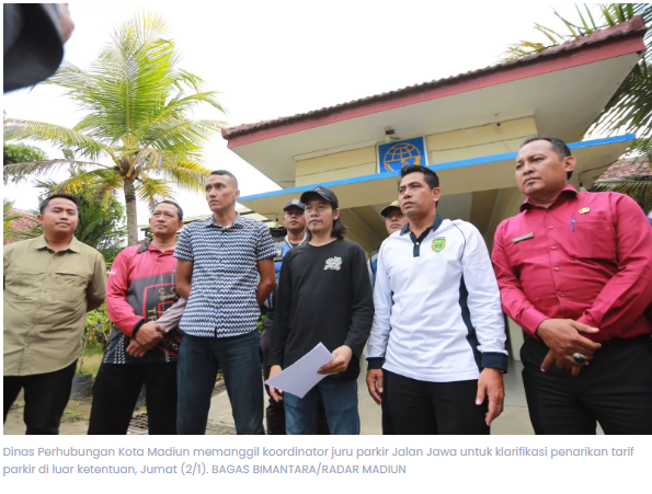 Tarik Parkir Rp 10 Ribu Saat Tahun Baru, Koordinator Jukir Jalan Jawa Madiun Ditegur Dishub