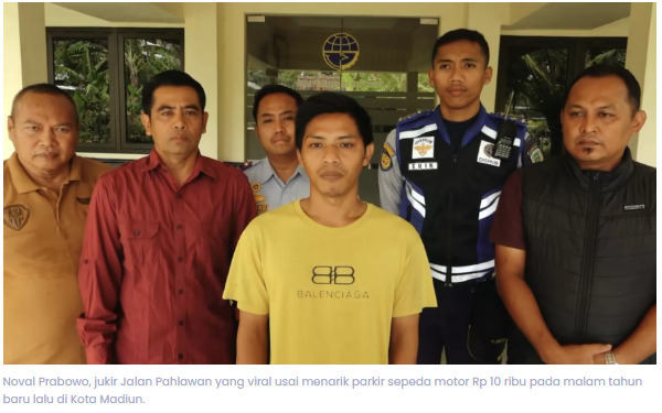 Dipanggil dan Ditegur Dishub, Jukir Penarik Tarif Rp 10 Ribu di Madiun Minta Maaf