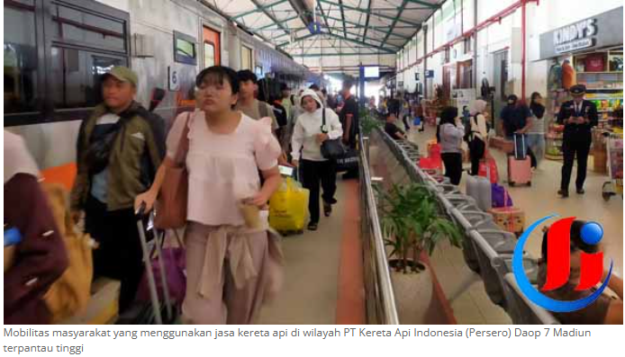 Pergantian Tahun Baru, Animo Penumpang KA di Daop 7 Madiun Tinggi