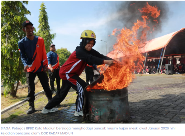 Awal 2026 Kota Madiun Aman dari Bencana, BPBD Justru Sibuk Rescue Tawon