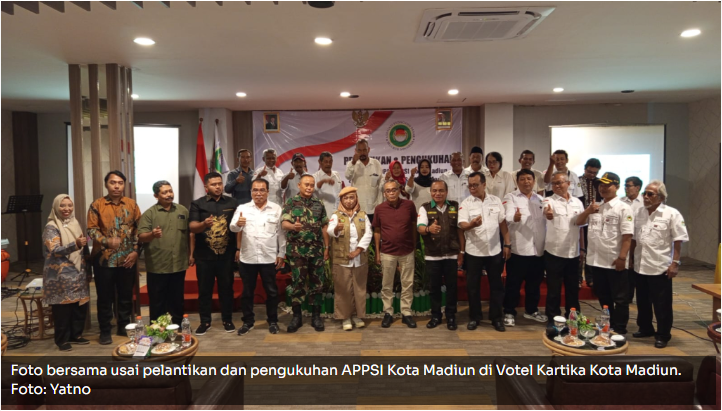 DPW APPSI Jatim Resmi Lantik Pengurus DPD dan Komisariat Pasar se-Kota Madiun