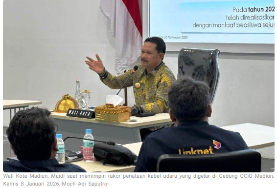 Ultimatum Wali Kota Madiun: Kabel Fiber Optik Semrawut Akan Dipotong, 16 Provider Terancam Sanksi
