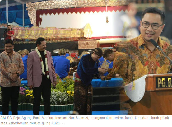 Sukses, PG Rejo Agung Baru Madiun Catat Giling Terpanjang dan Produksi Gula Tertinggi dalam Sejarah