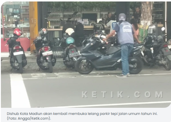 Parkir Tepi Jalan Umum Kota Madiun Akan Dilelang, Targetkan PAD Rp 2,5 M