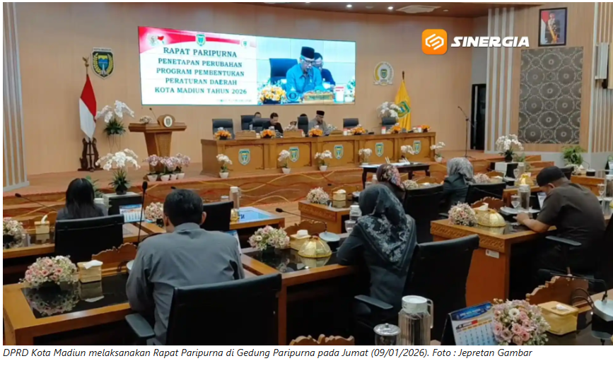 Pemkot-DPRD Kota Madiun Sepakati Perubahan Propemperda 2026, Legislatif Usulkan 3 Raperda Inisiatif