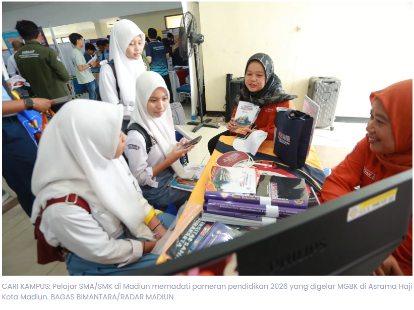 Berburu Kampus Impian, Ribuan Pelajar SMA/SMK Madiun Padati Pameran Pendidikan