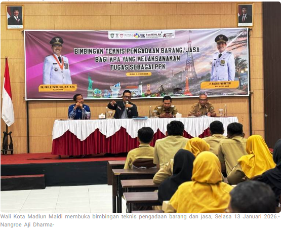 Ikuti Rekomendasi KPK, Wali Kota Madiun Targetkan Proyek Strategis Lelang Sejak Februari