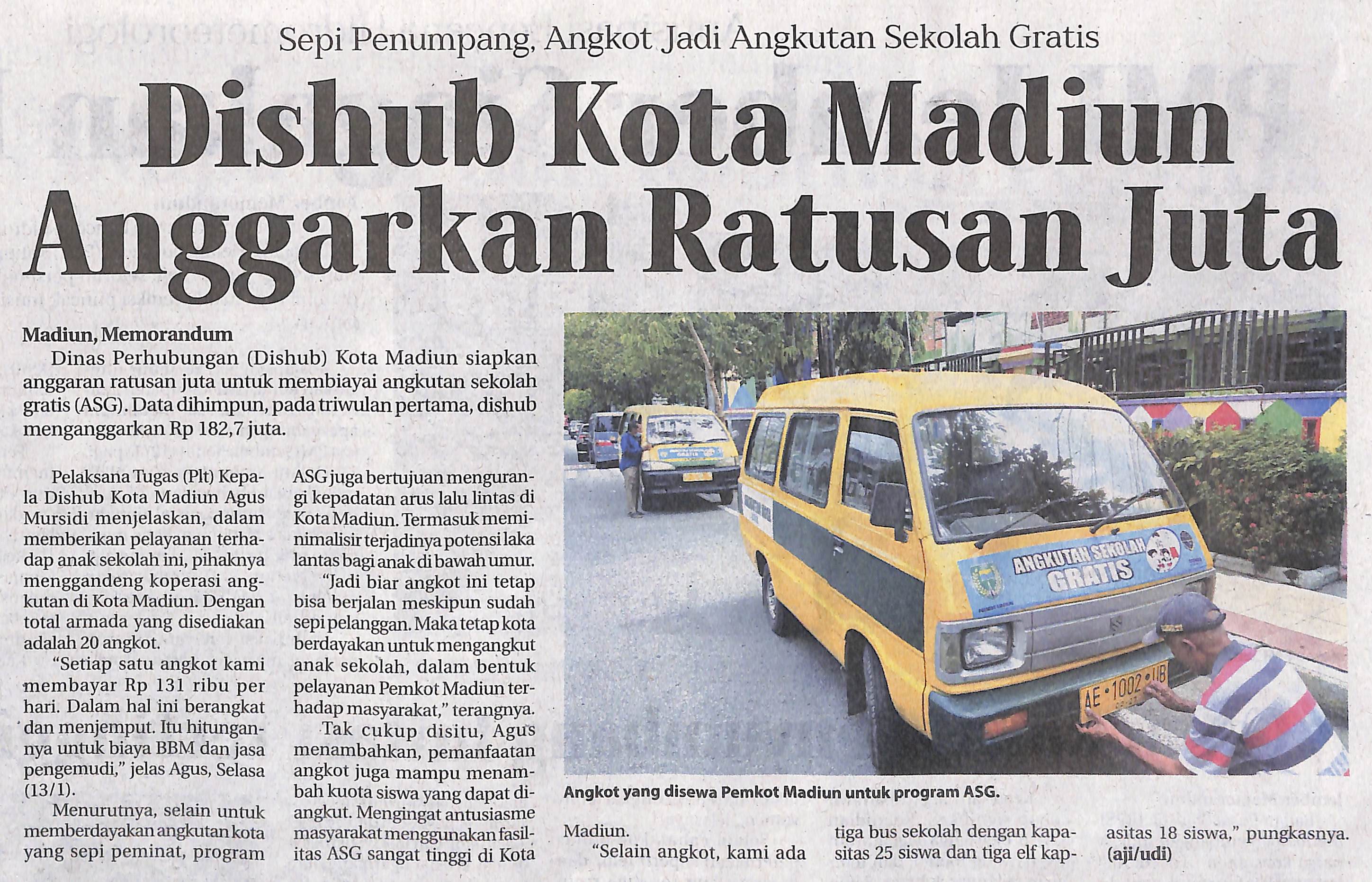 Dishub Kota Madiun Anggarkan Ratusan Juta
