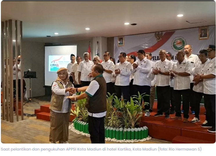 Resmi Dikukuhkan, APPSI Kota Madiun Siap Perkuat Pedagang Pasar dan Dukung Kebijakan Nasional