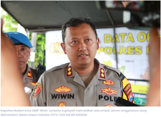 Narkoba Seret Oknum Polisi, 4 Anggota Polres Madiun Kota Diduga Terlibat Kasus Sabu
